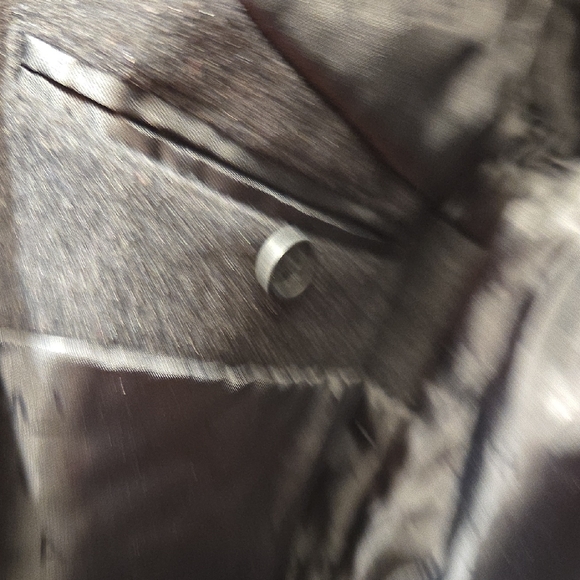 Isaac Mizrahi Men's Dark Gray Pea Coat (Medium) - Picture 7 of 7